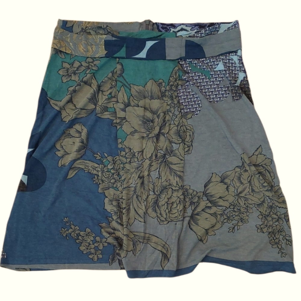 ETRO Floral Paisley Jersey Knit Skirt Sz 44 (US 8)